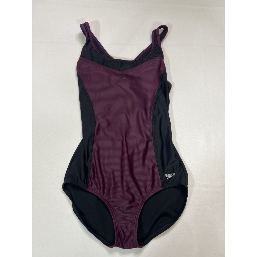 Speedo One Piece Women's Swimsuit Potential Purple  Check Pics
